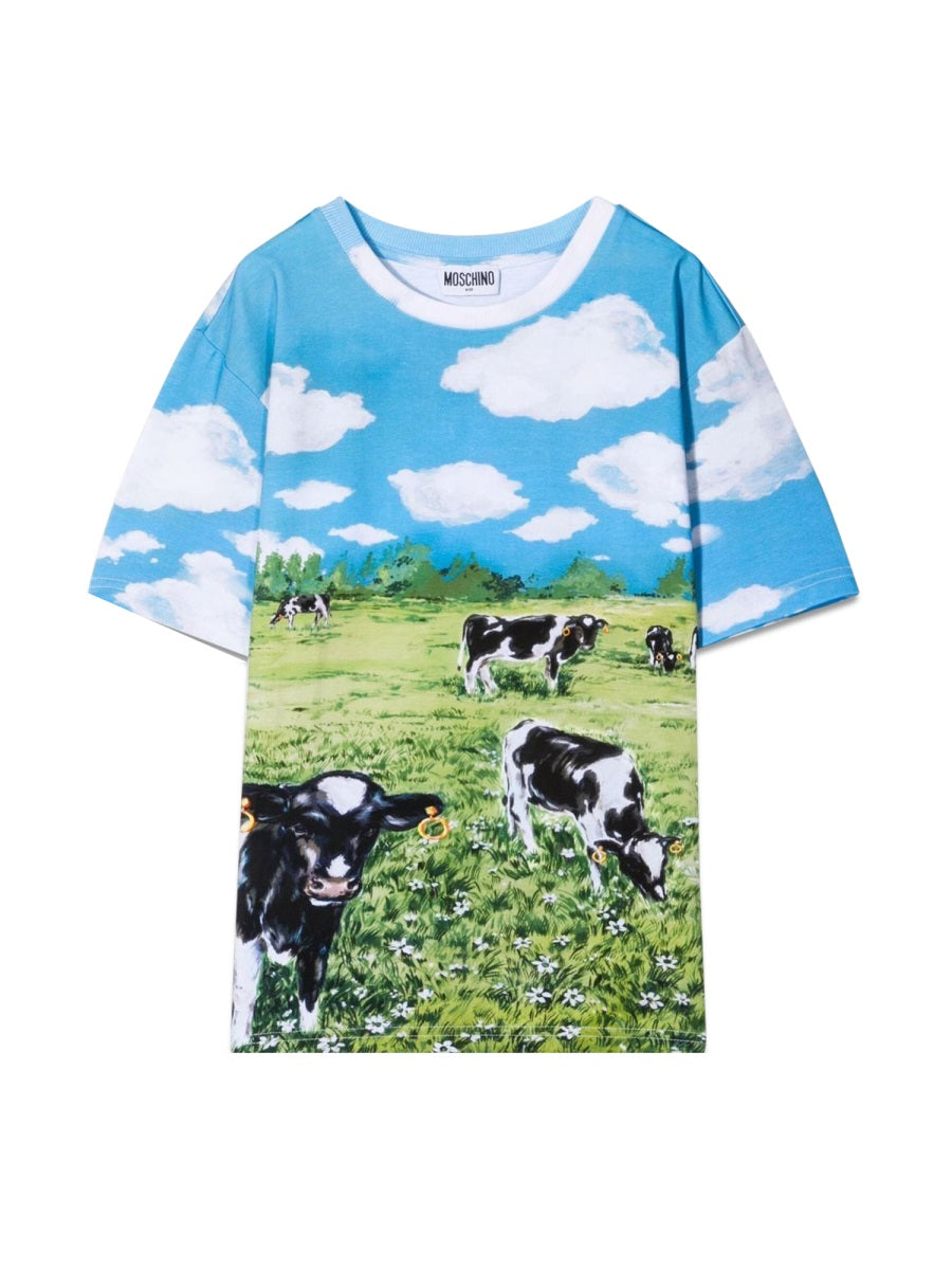 Moschino Printed Cotton T-Shirt — Multicolor by Moschino