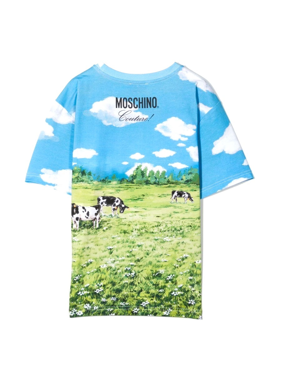 Moschino Printed Cotton T-Shirt — Multicolor, view 5