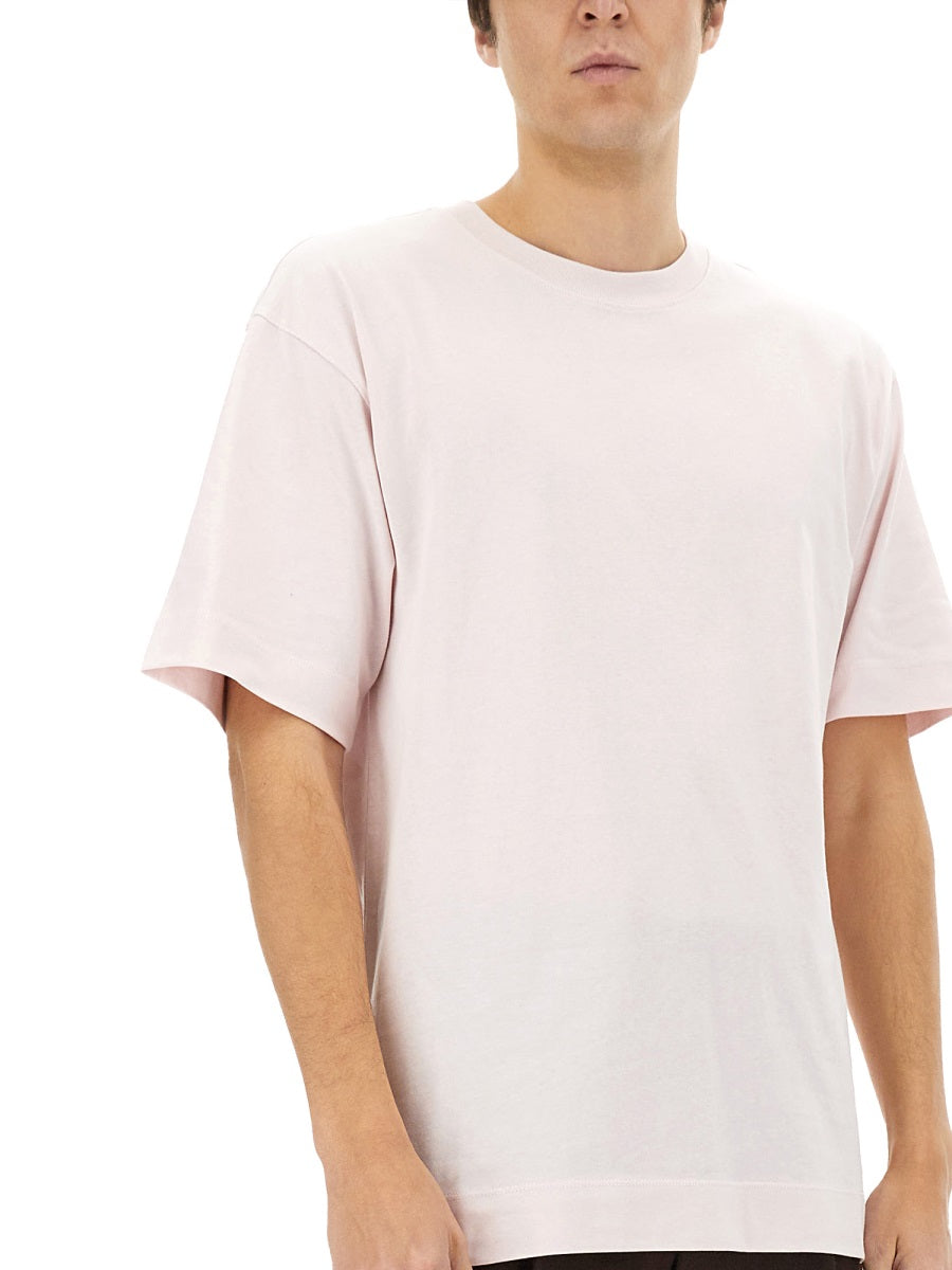 Dries Van Noten Cotton T-shirt — Pink, view 2