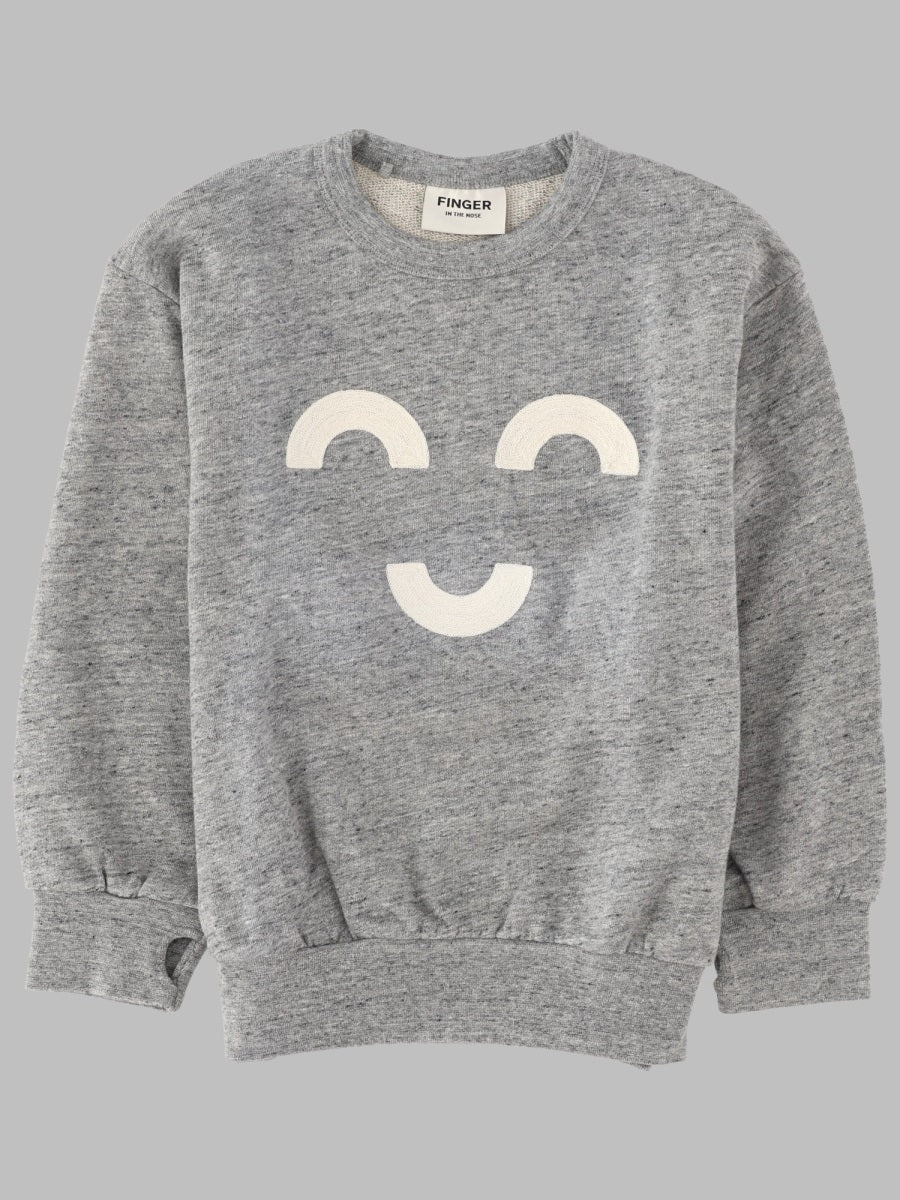 Finger In The Nose Wawe Macaroni Sweater — Gray by Finger In The Nose