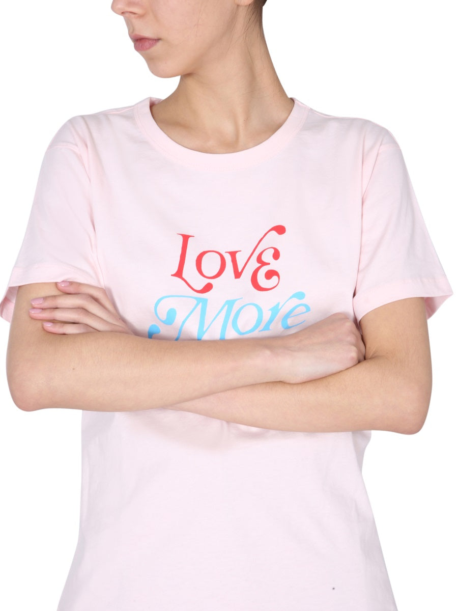 Philosophy Di Lorenzo Serafini Printed Cotton T-Shirt — Pink, view 4