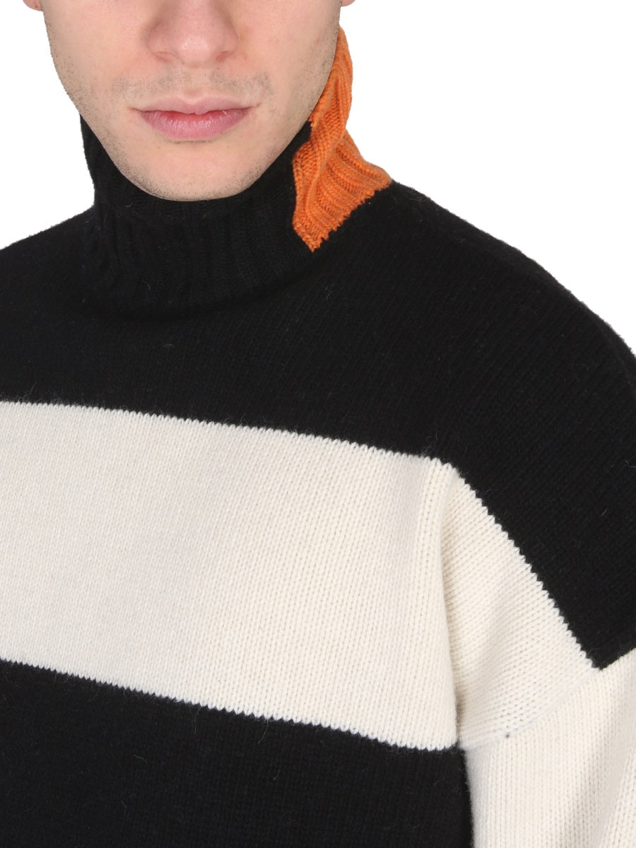 Right For High-Neck Rugby Sweater — Multicolor, view 8