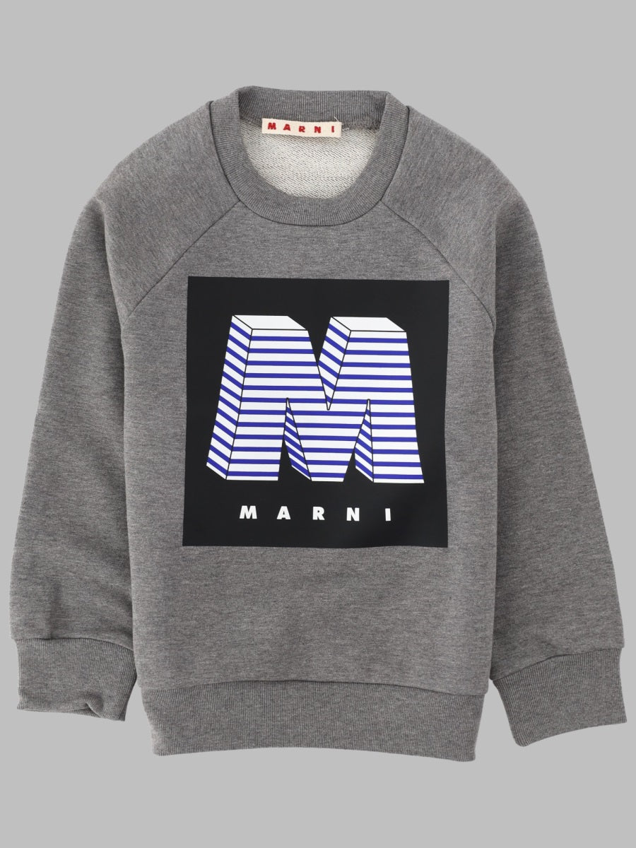 Marni Cotton Sweatshirt — Grey by Marni