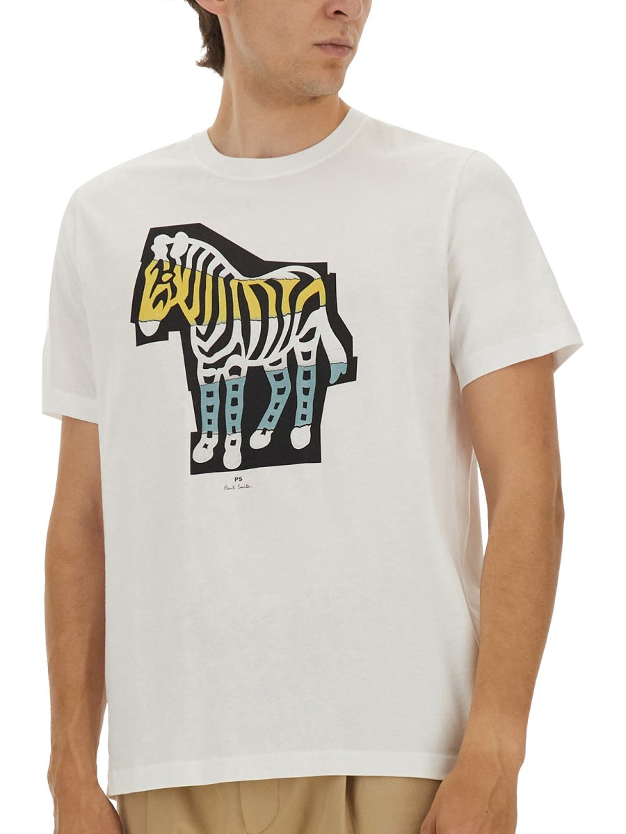 Ps Paul Smith Organic Cotton T-Shirt — White, view 2