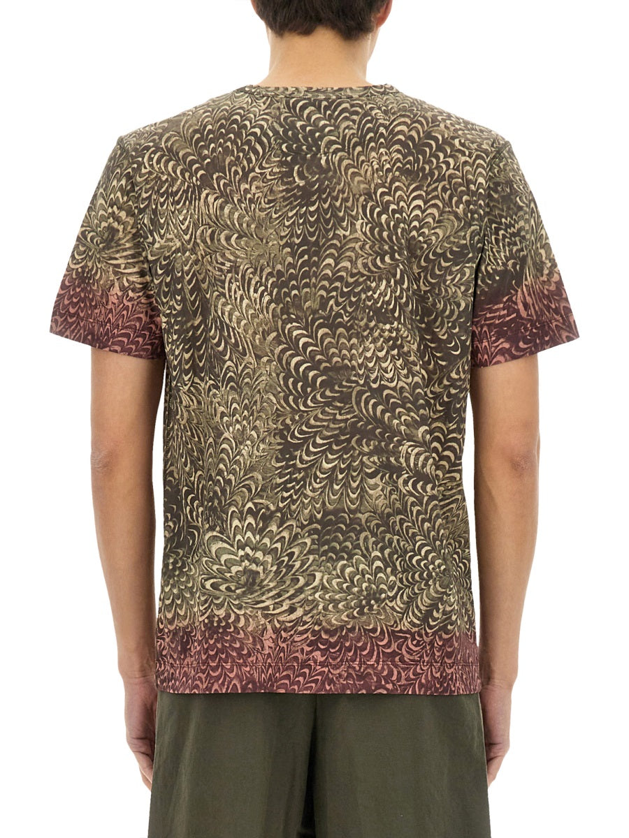 Dries Van Noten Multicolor Cotton T-Shirt — Multicolor by Dries Van Noten