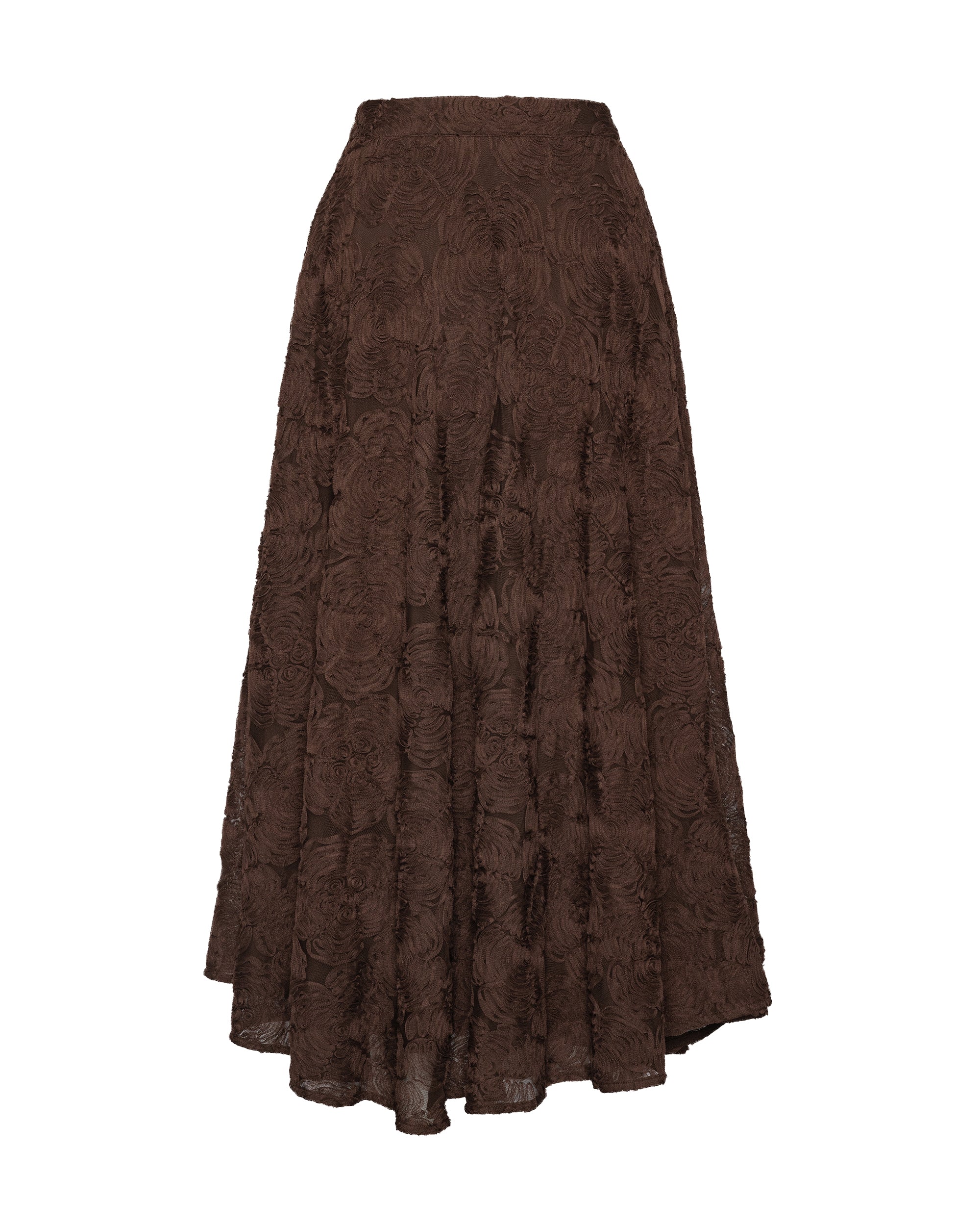 Rotate Birger Christensen Flower Skirt — Brown, view 2