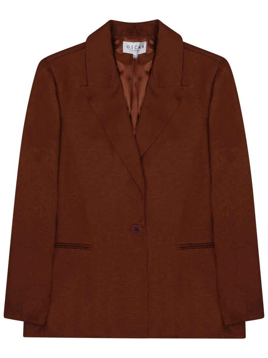 Oscar The Collection Opera Blazer — Brown by Oscar The Collection