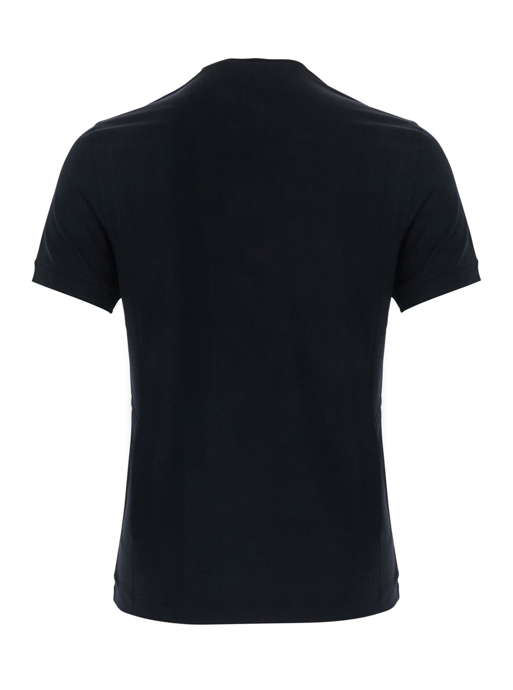 Giorgio Armani Logo-Embroidered Bamboo Jersey T-Shirt — Black, view 2