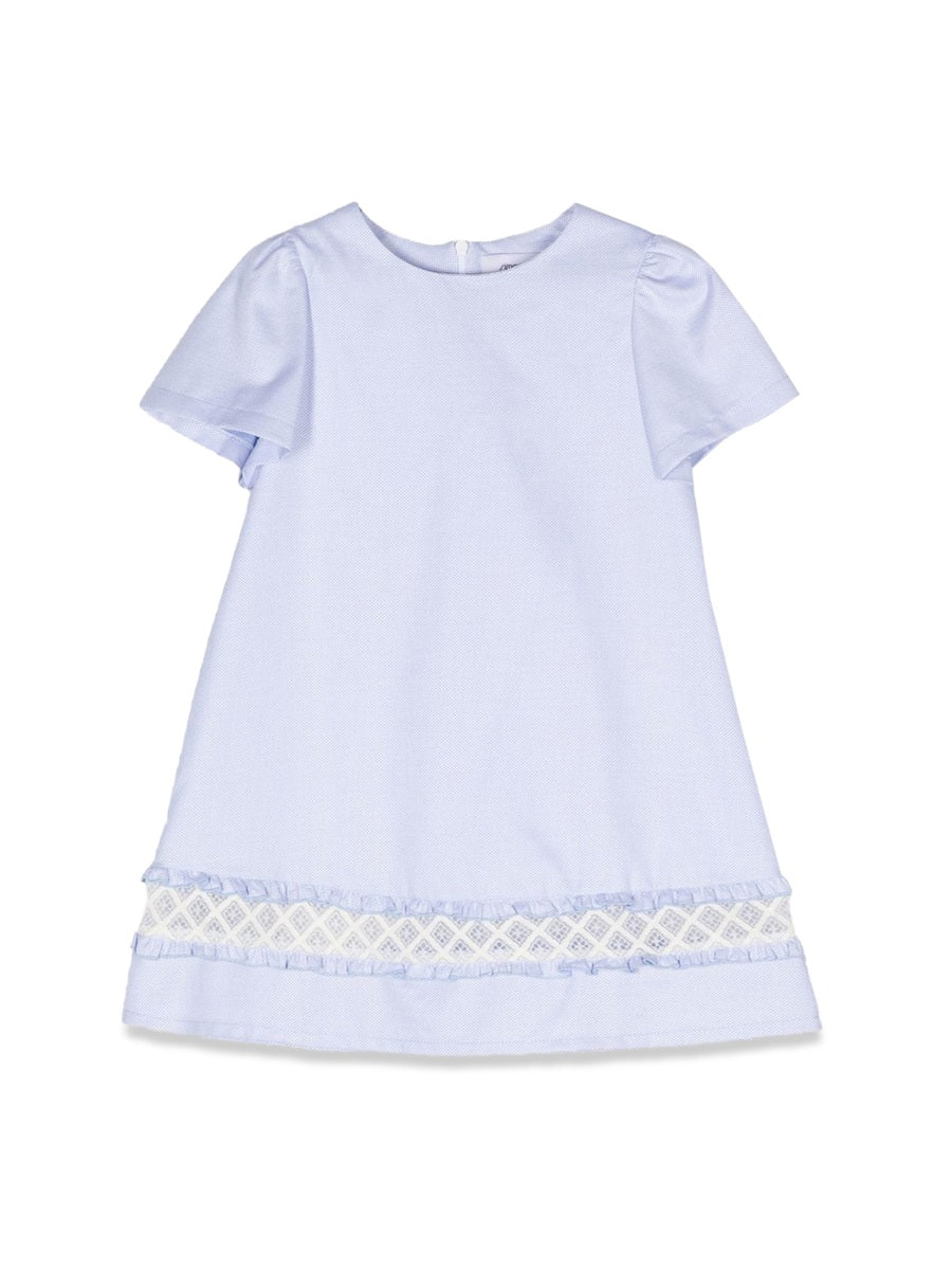 Simonetta Cotton Tailored Dress — Blue by Simonetta