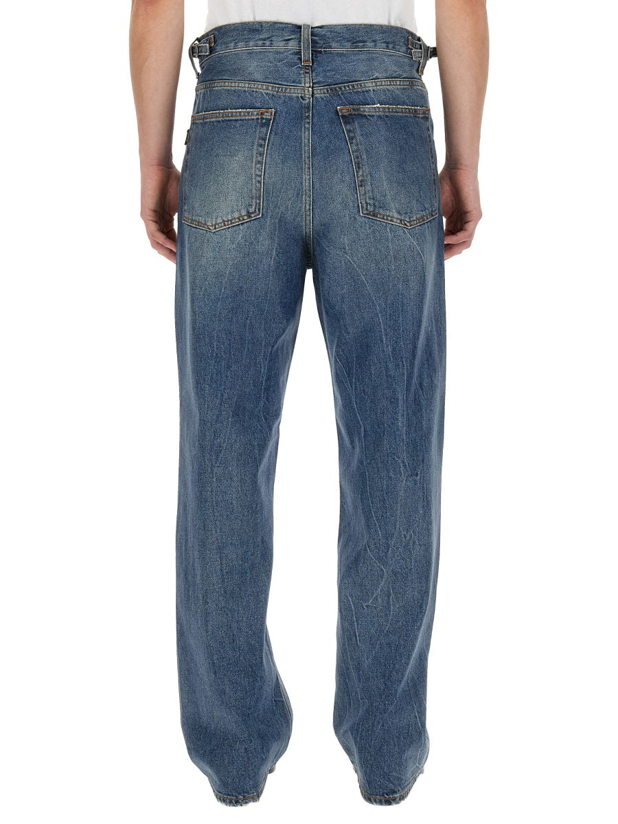 Haikure Loose-Fit Denim Jeans — Blue by Haikure