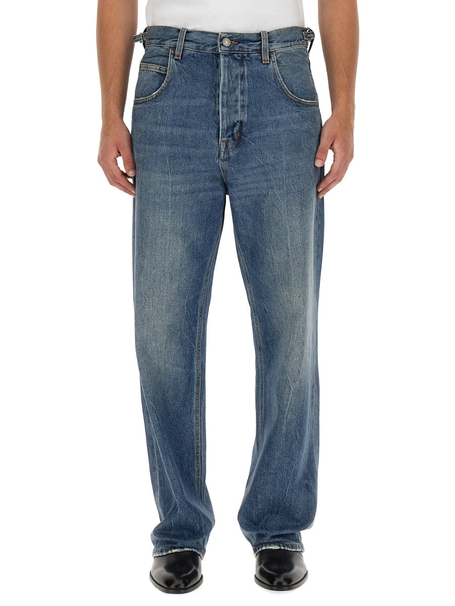 Haikure Loose-Fit Denim Jeans — Blue, view 2