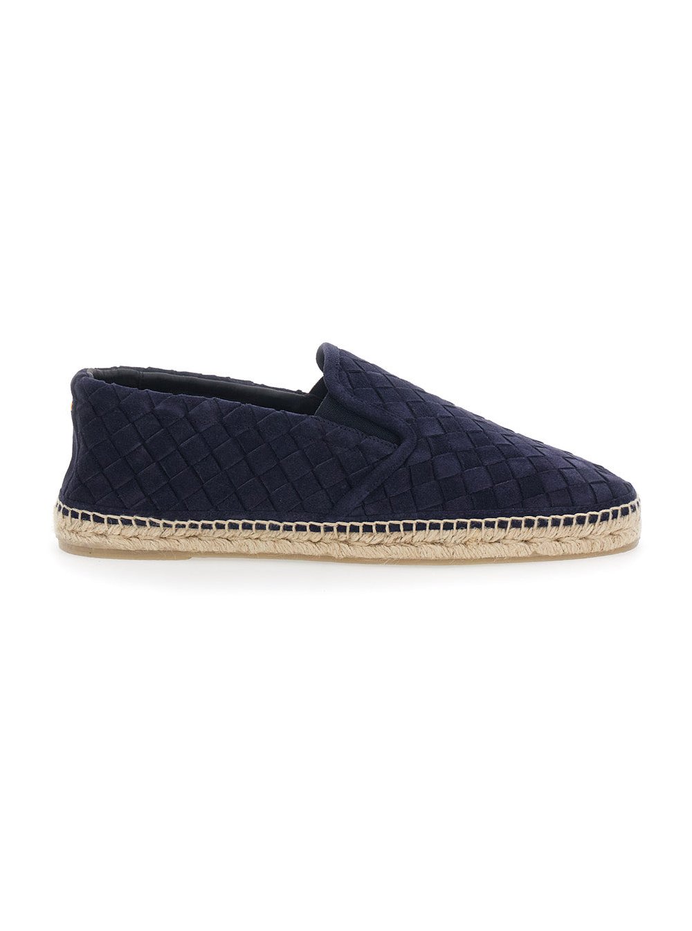 CastañEr Suede Calf Leather Espadrille — Blue by Castaner