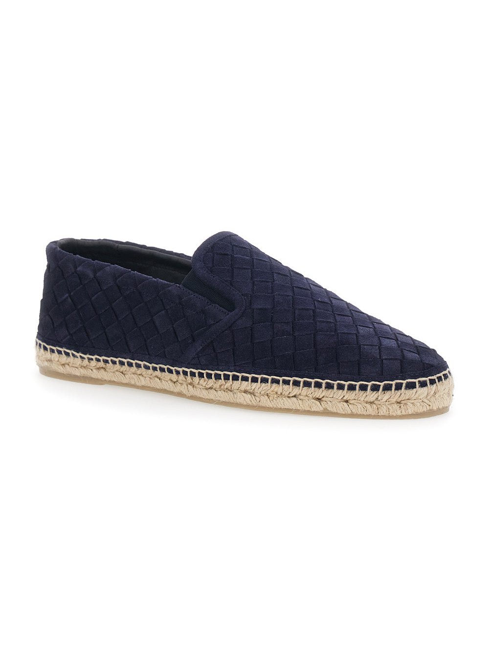 CastañEr Suede Calf Leather Espadrille — Blue, view 2