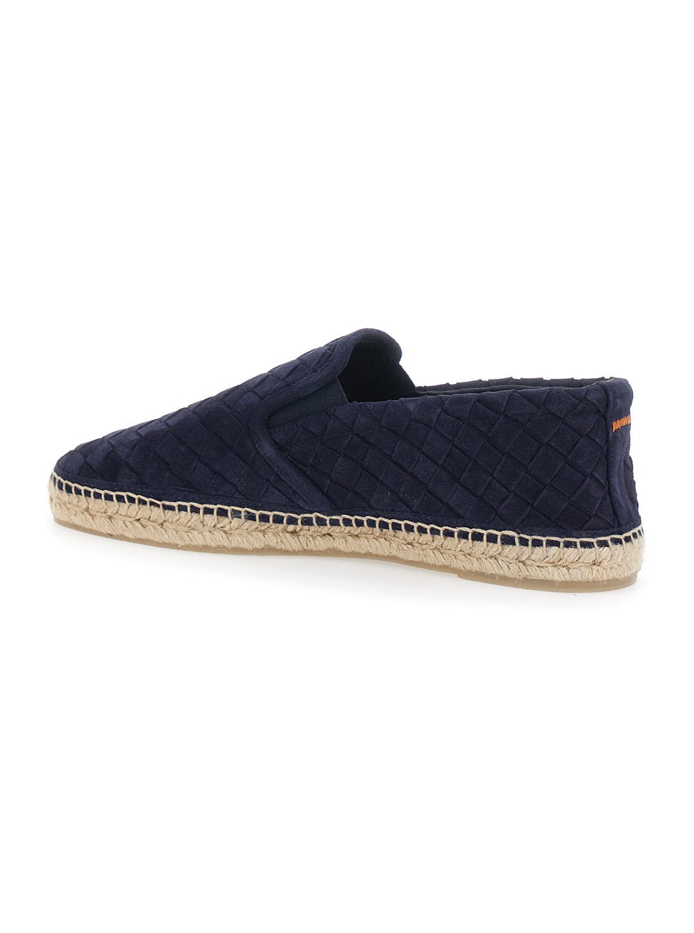 CastañEr Suede Calf Leather Espadrille — Blue, view 3