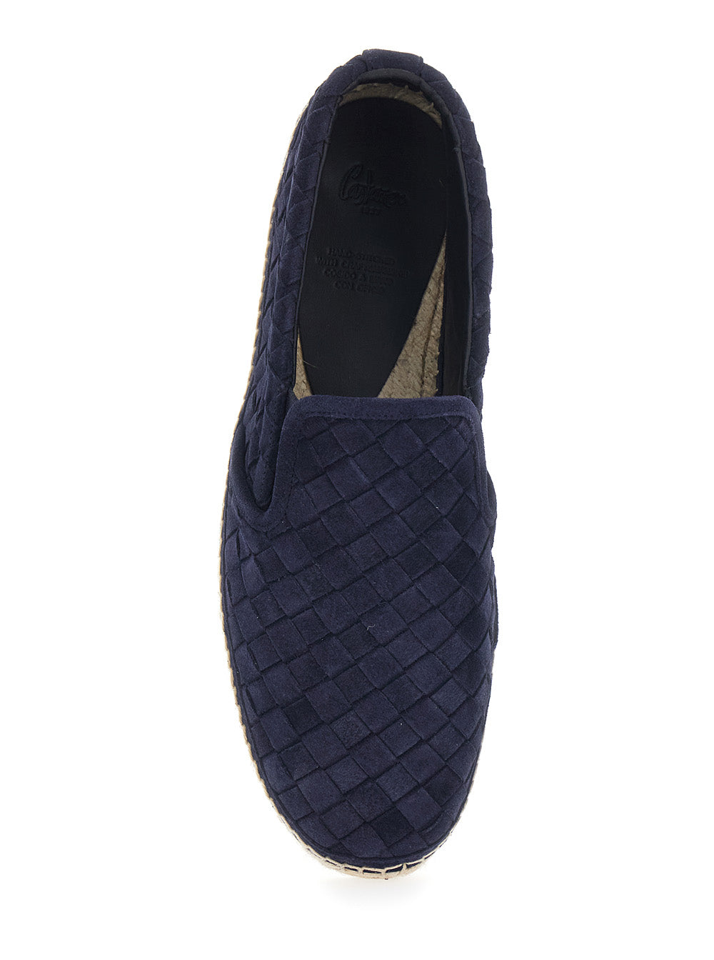 CastañEr Suede Calf Leather Espadrille — Blue, view 4
