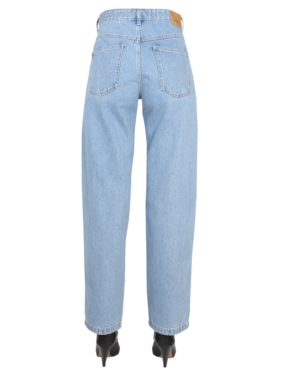 Isabel Marant Nadege Jeans — Blue, view 4
