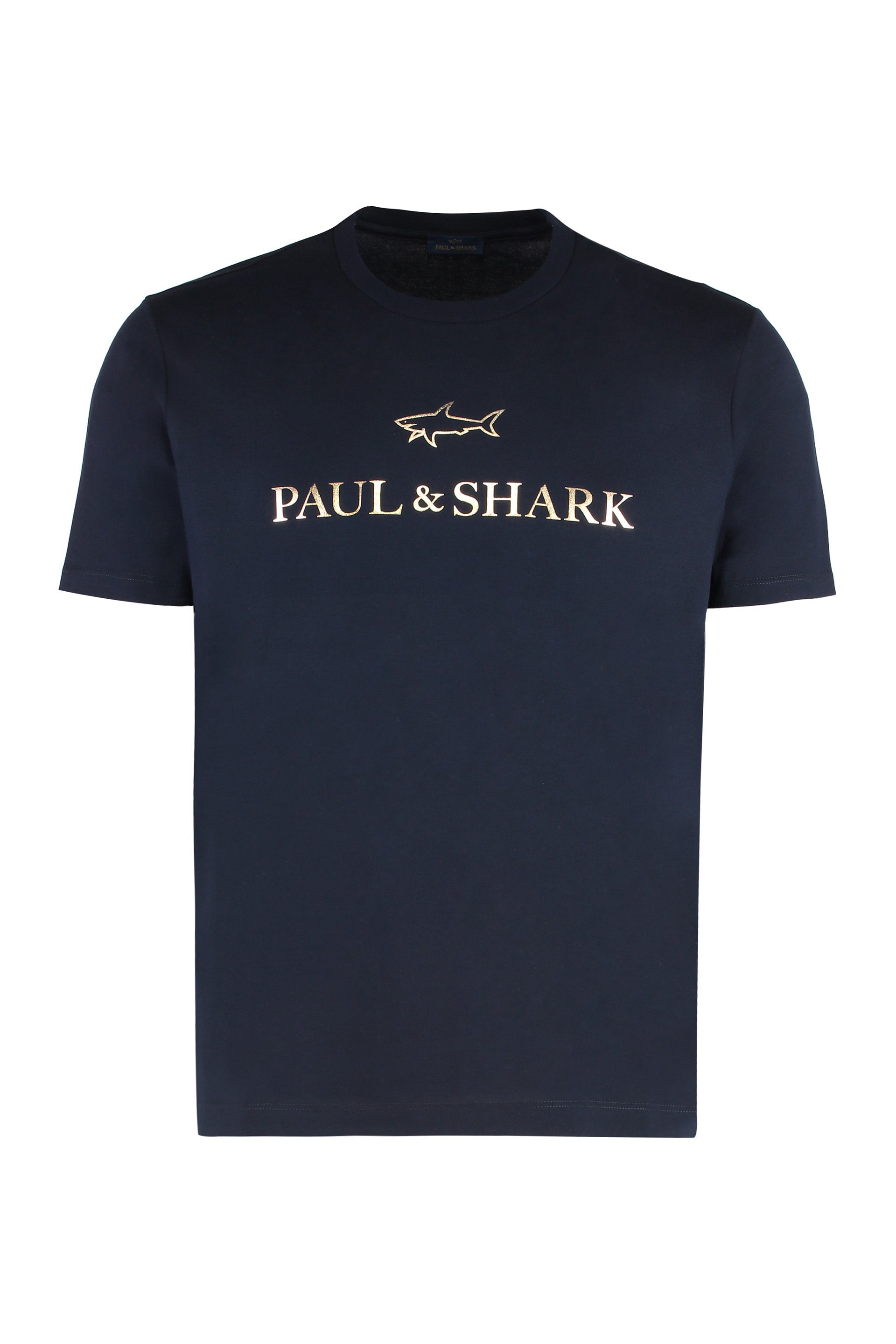 Paul & Shark Logo-Embroidered Cotton Jersey T-Shirt — Navy by Paul & Shark