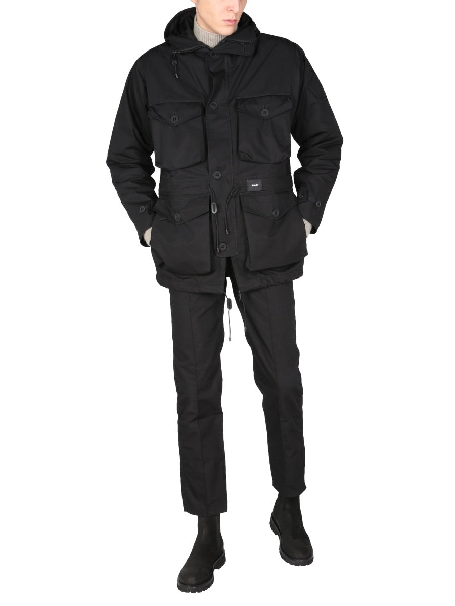 Arkair Cotton-Polyester Ripstop with DWR Finish Trousers — Black by Arkair