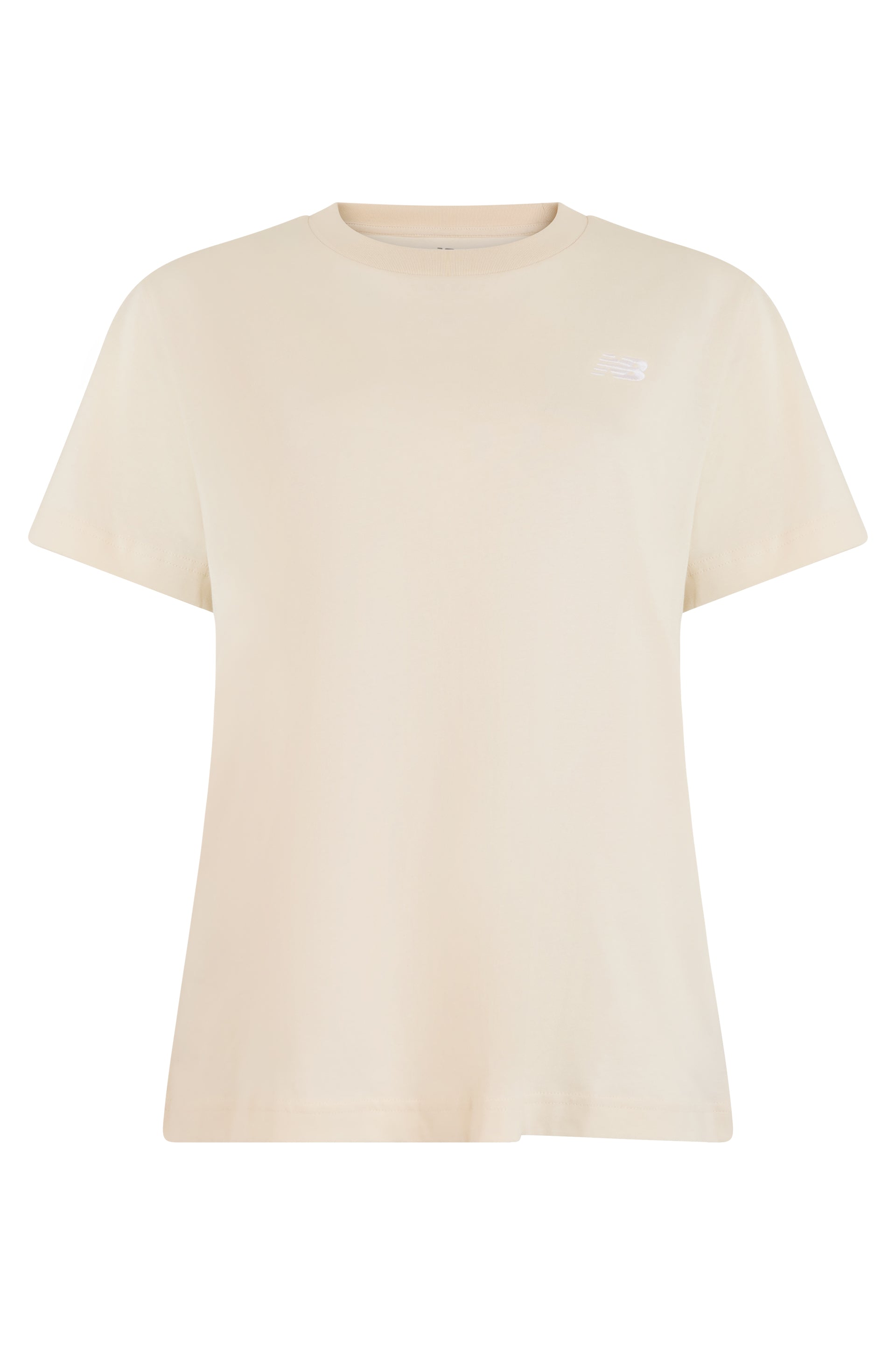 New Balance Cotton Round-Neck T-Shirt — Beige by New Balance