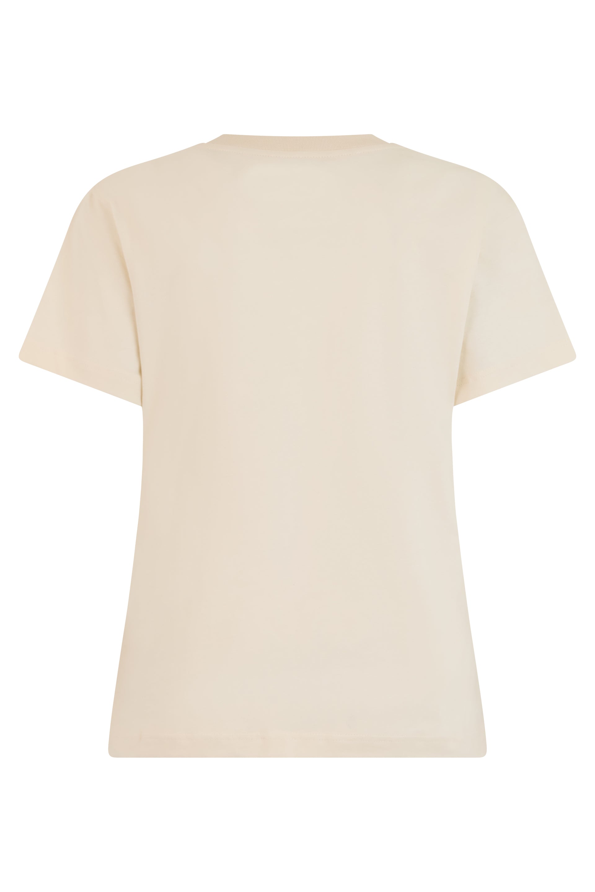New Balance Cotton Round-Neck T-Shirt — Beige, view 2