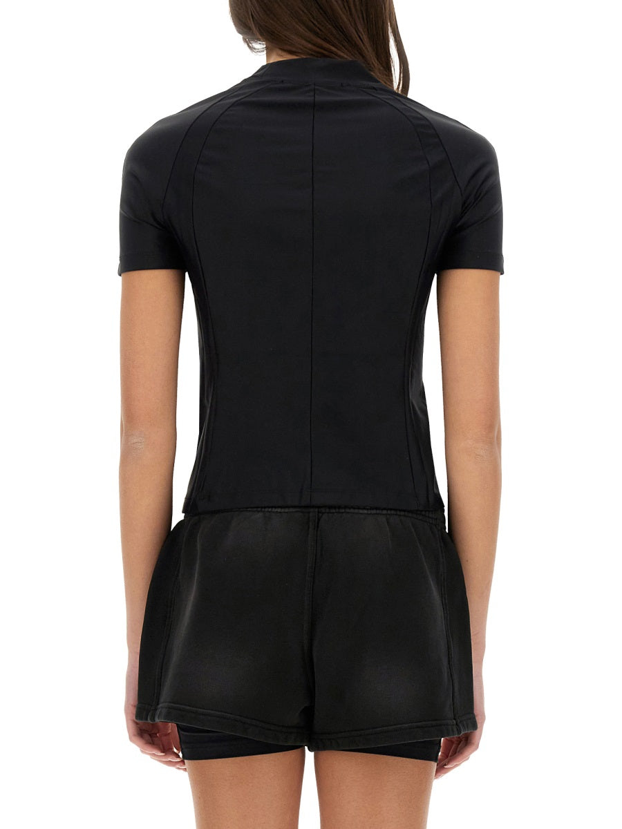 Alexanderwang.T Logo-Embroidered Nylon T-Shirt — Black by Alexanderwang.T