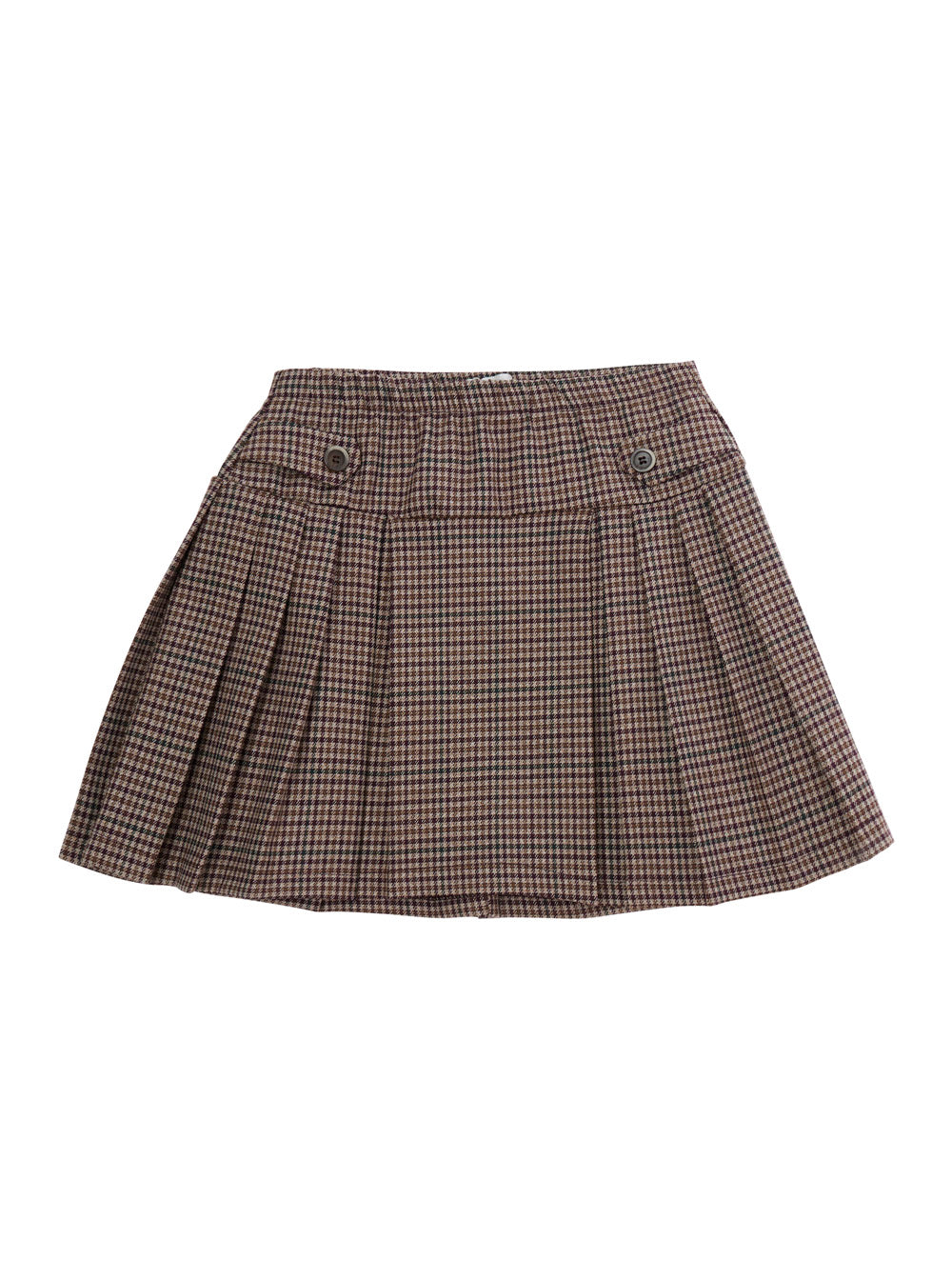NanáN Pied-de-Poule Kilt Skirt — Brown by NanáN