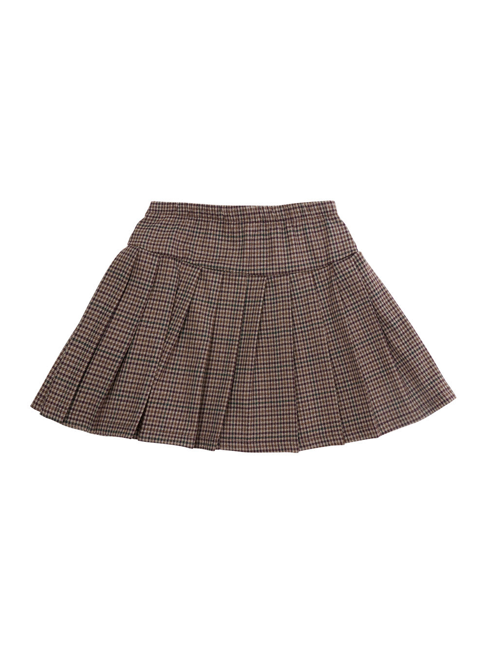 NanáN Pied-de-Poule Kilt Skirt — Brown, view 2