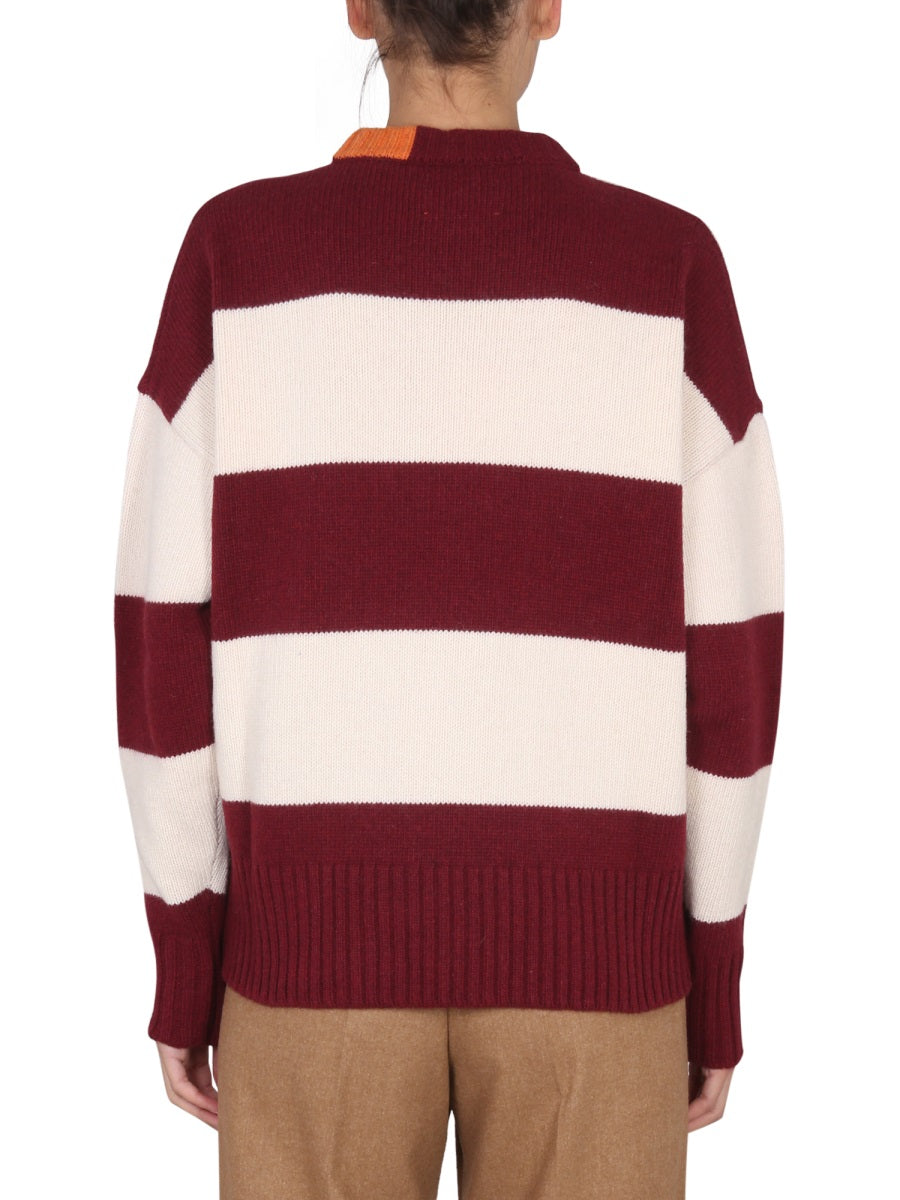 Right For Cross-Neck Multicolor Rugby Shirt — Multicolor, view 4