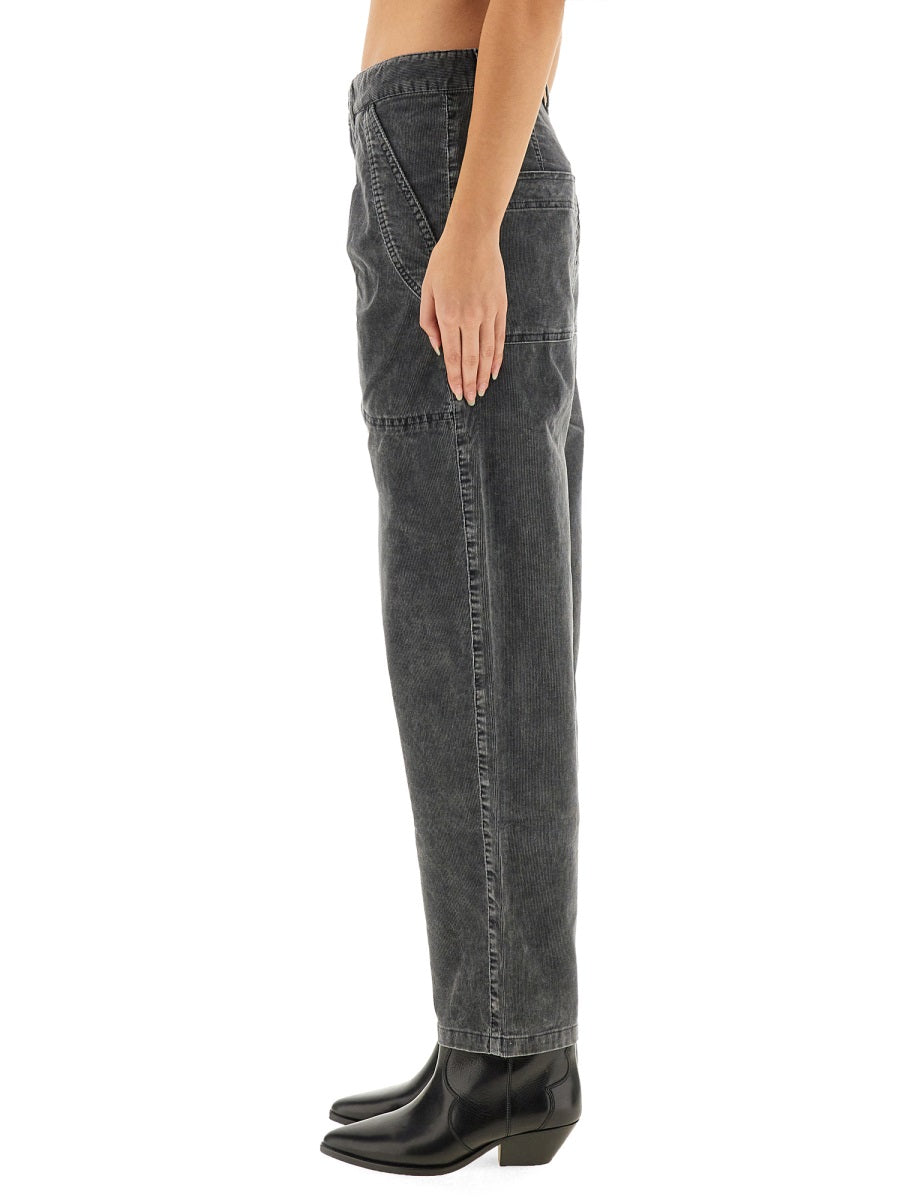Marant éToile Cotton-Blend Trousers — Black, view 2