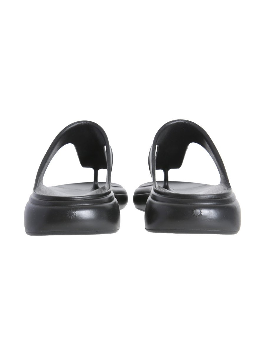 Stuart Weitzman T-Strap Slide Sandal — Black, view 2