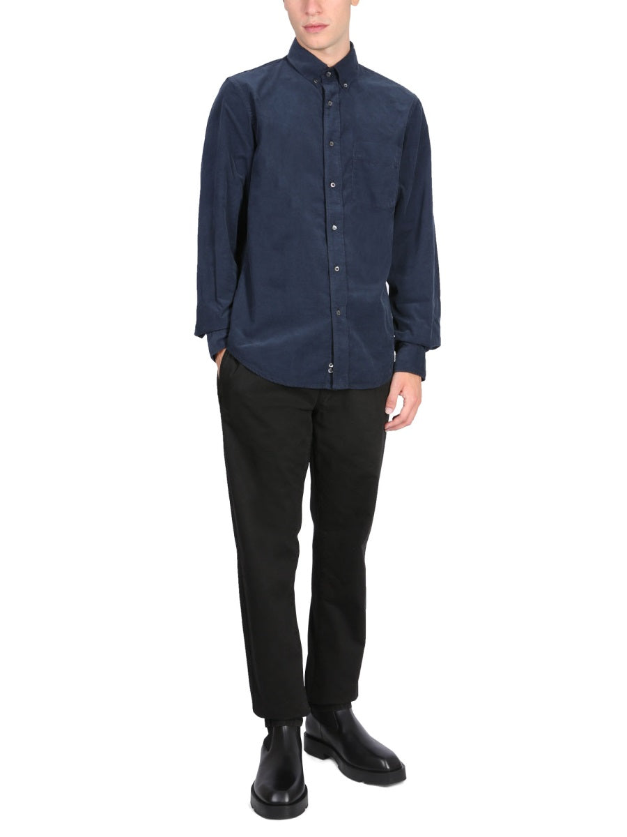 Aspesi Cotton Chino Trousers — Black by Aspesi