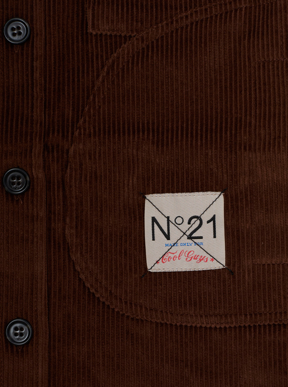 Nº21 Corduroy Shirt — Brown, view 3