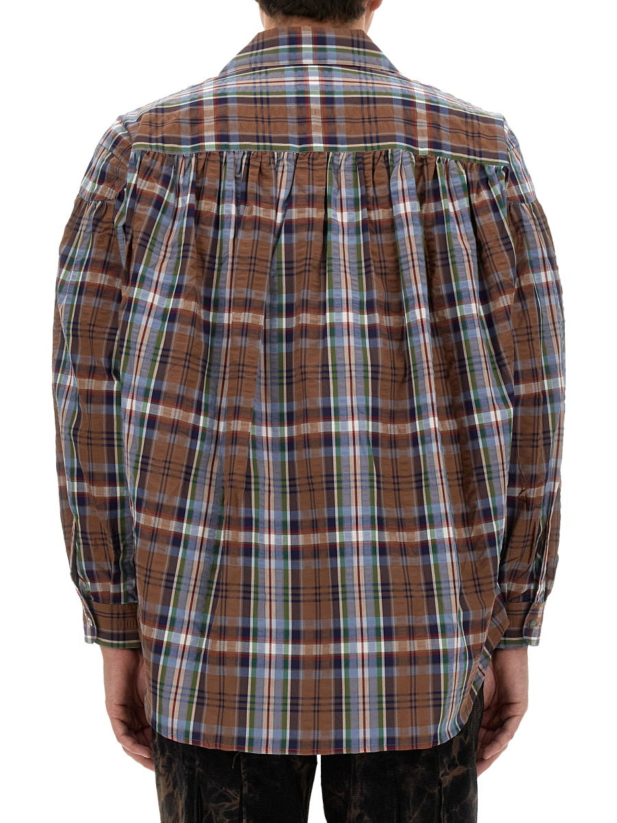 Aie Seersucker Cotton Shirt — Blue by Aie