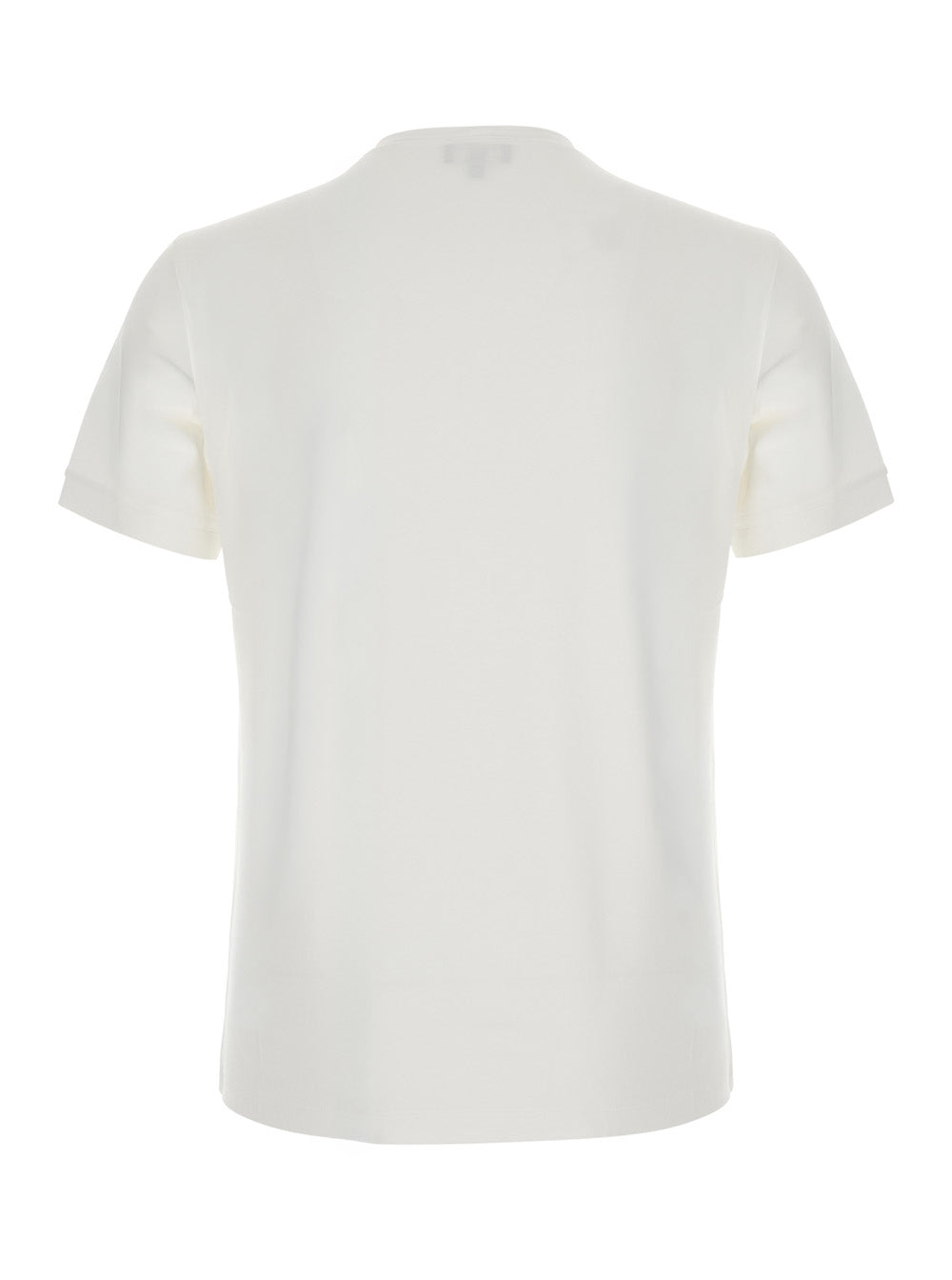 Giorgio Armani Bamboo Viscose Crew Neck T-Shirt — White, view 2