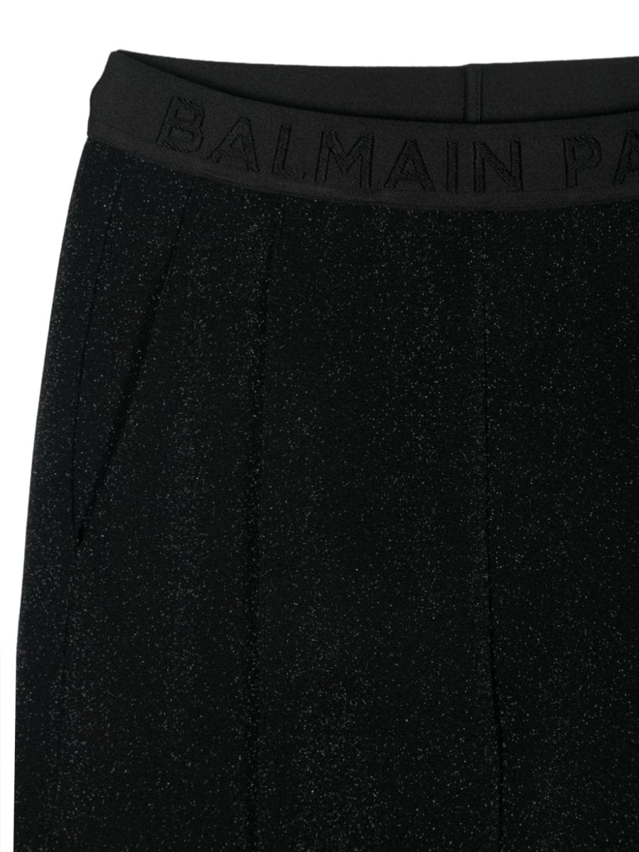 Balmain Jersey Stretch Knit Trousers — Multicolor, view 2