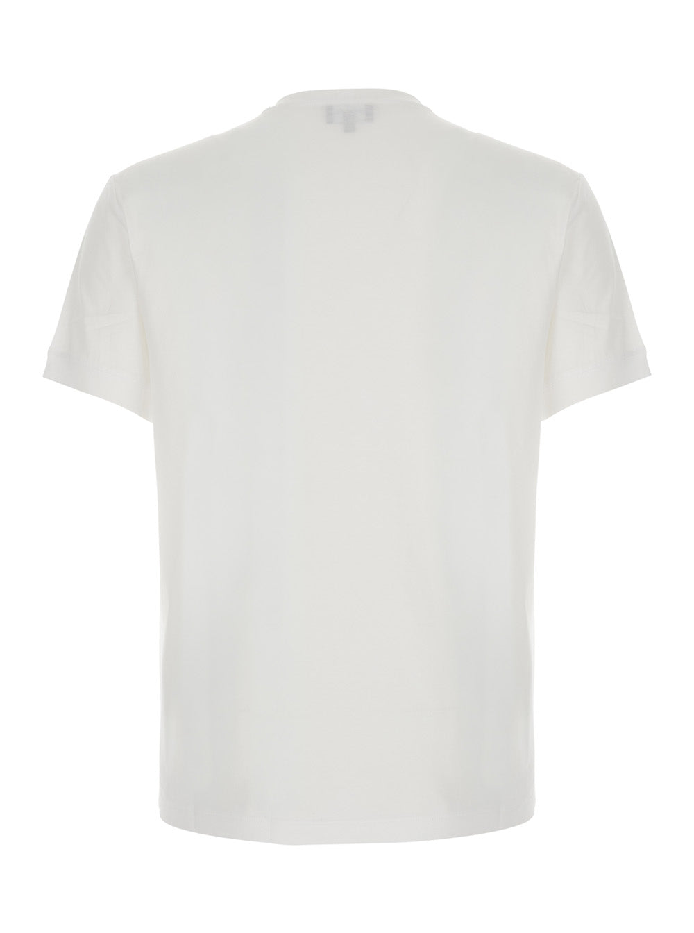 Giorgio Armani Address-Print Cotton T-Shirt — White, view 2