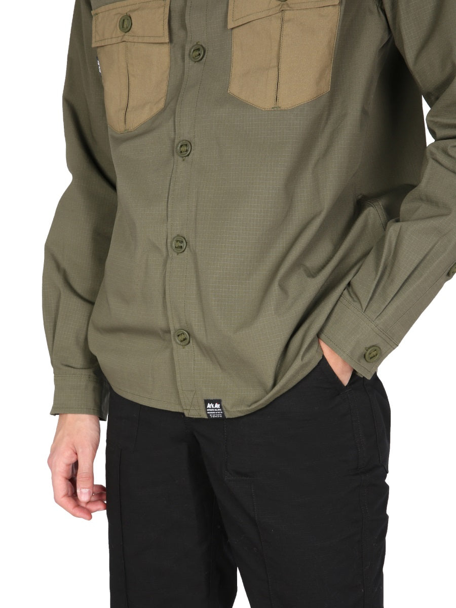 Arkair Cotton-Polyester Ripstop Shirt — Green, view 4