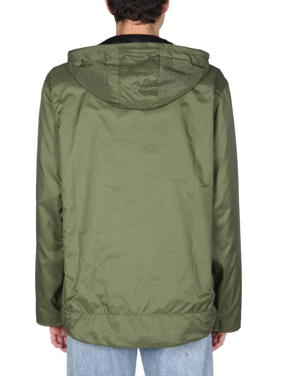 Arkair Waterproof Nylon Ripstop Raincoat — Green, view 2