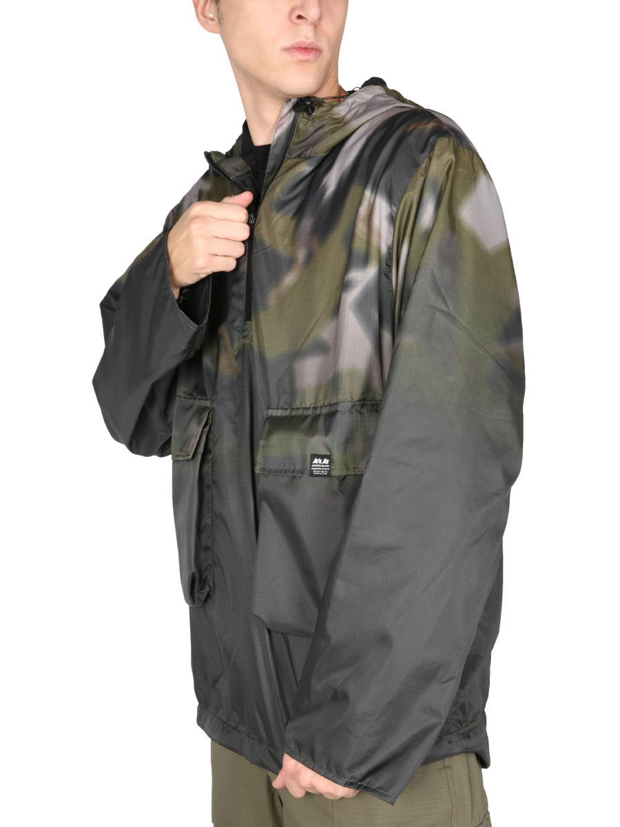 Arkair Waterproof Hooded Raincoat — Brown, view 2