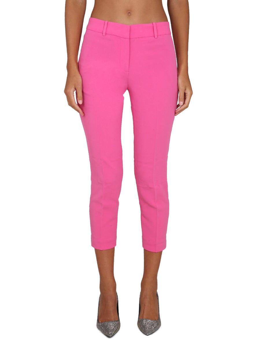 Michael Michael Kors Cropped Triacetate Trousers — Pink, view 2