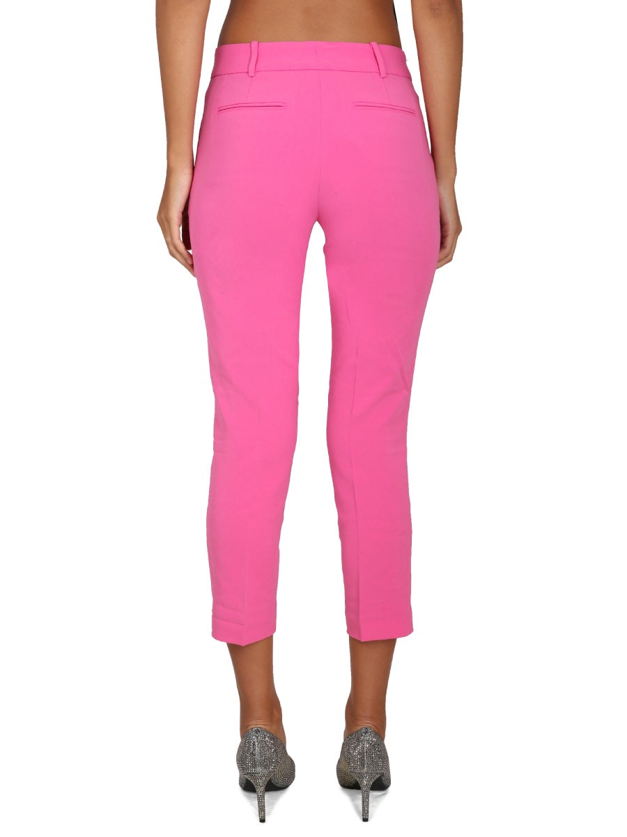 Michael Michael Kors Cropped Triacetate Trousers — Pink, view 4