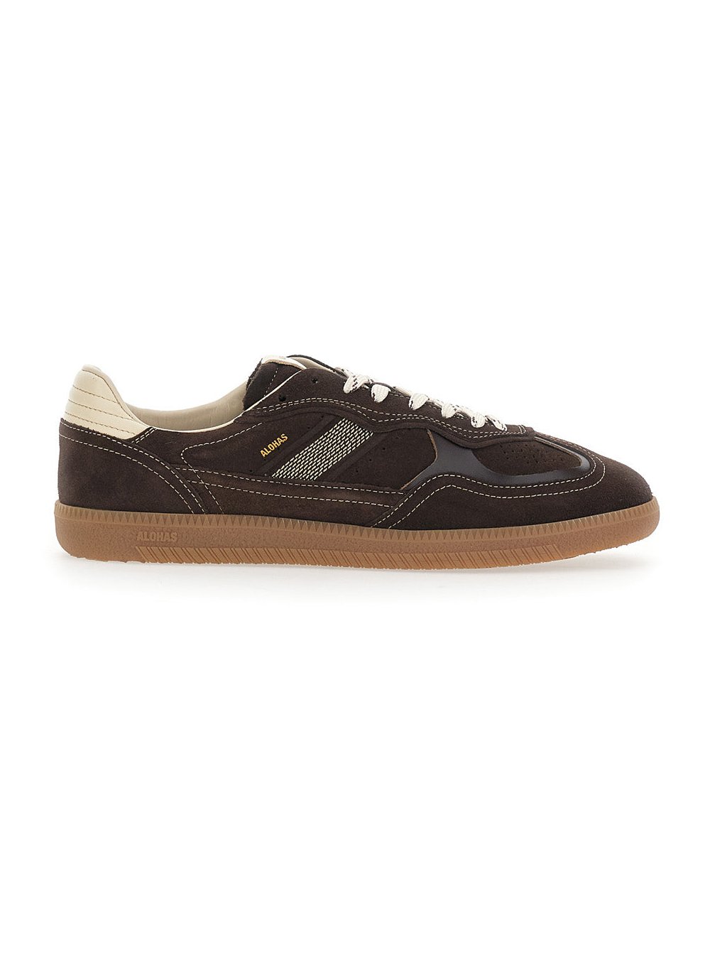 Alohas Leather Low-Top Sneakers — Brown by Alohas