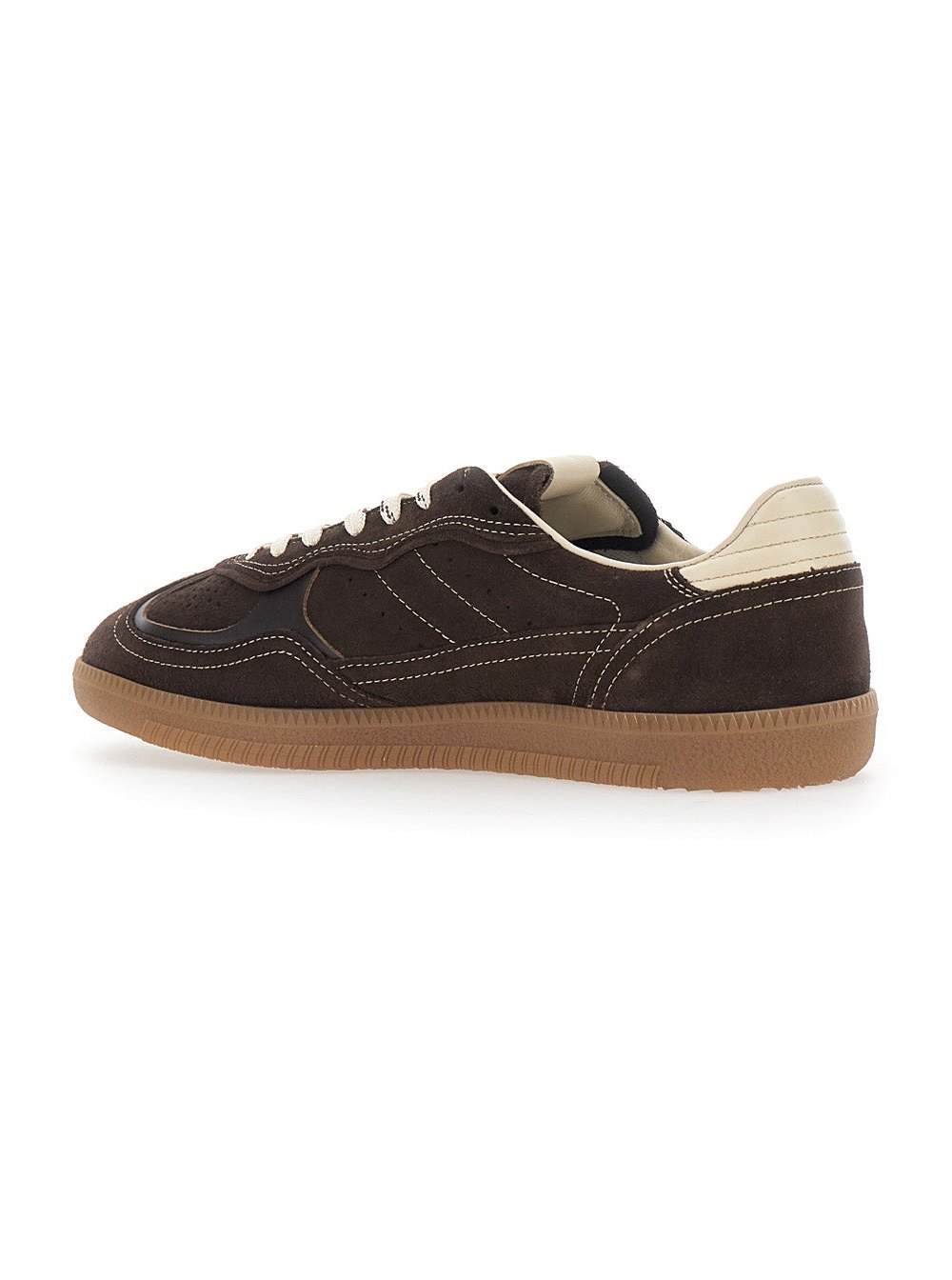 Alohas Leather Low-Top Sneakers — Brown, view 3