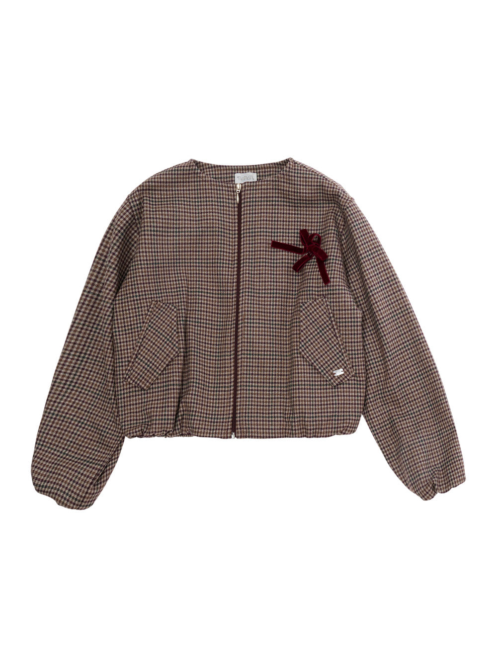 NanáN Tech Fabric Bomber Jacket — Brown by NanáN