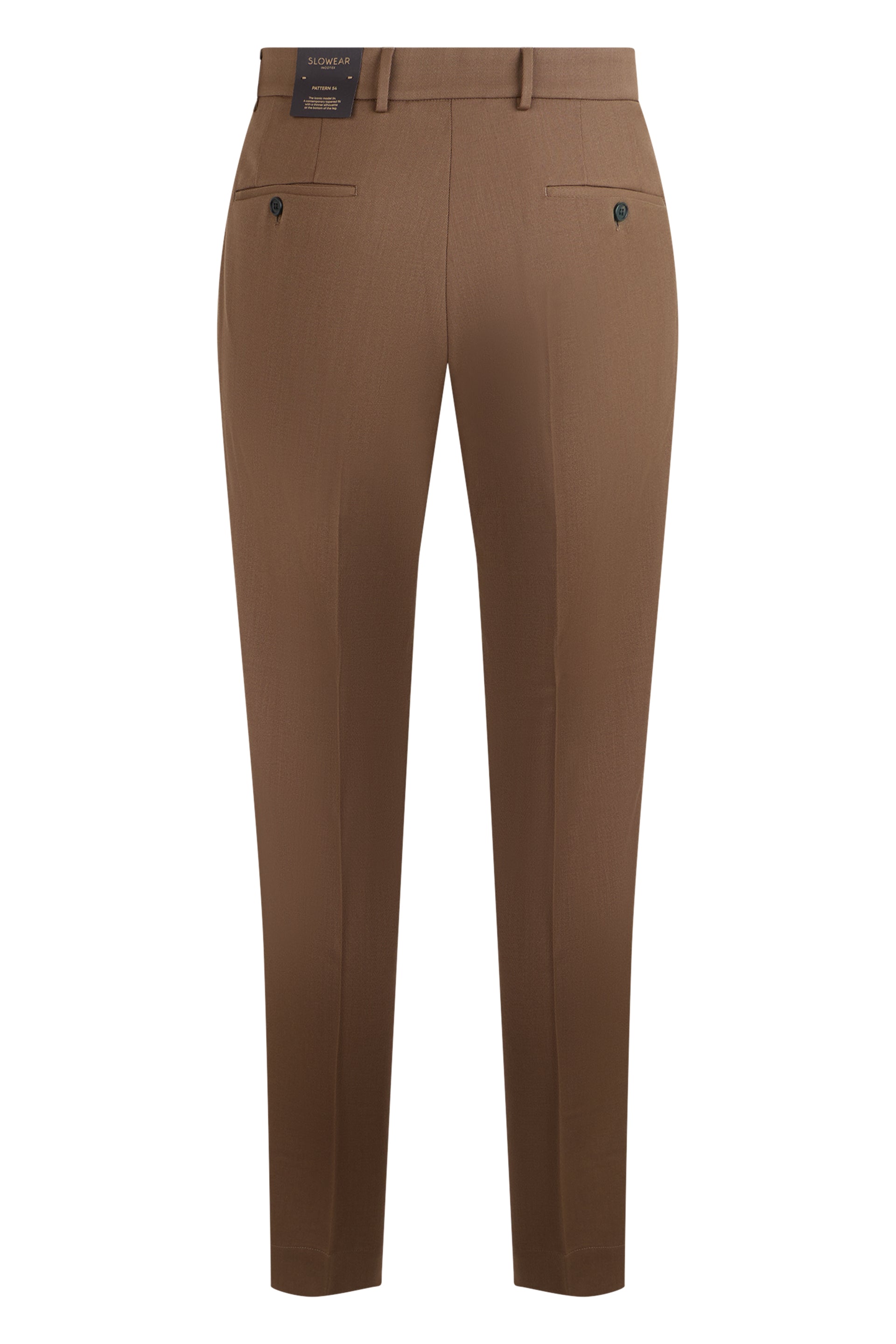 Slowear Wool-Blend Chinos — Camel, view 2