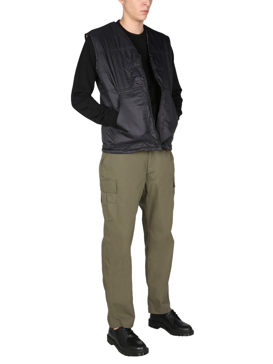 Arkair Reversible Quilted Gilet — Black, view 4