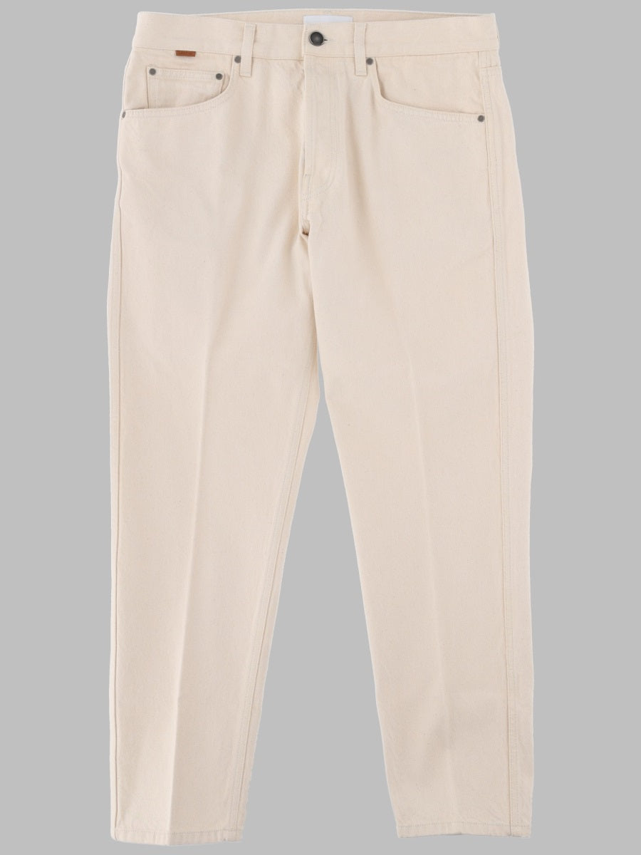 Lardini Cotton Denim Trousers — Beige by Lardini