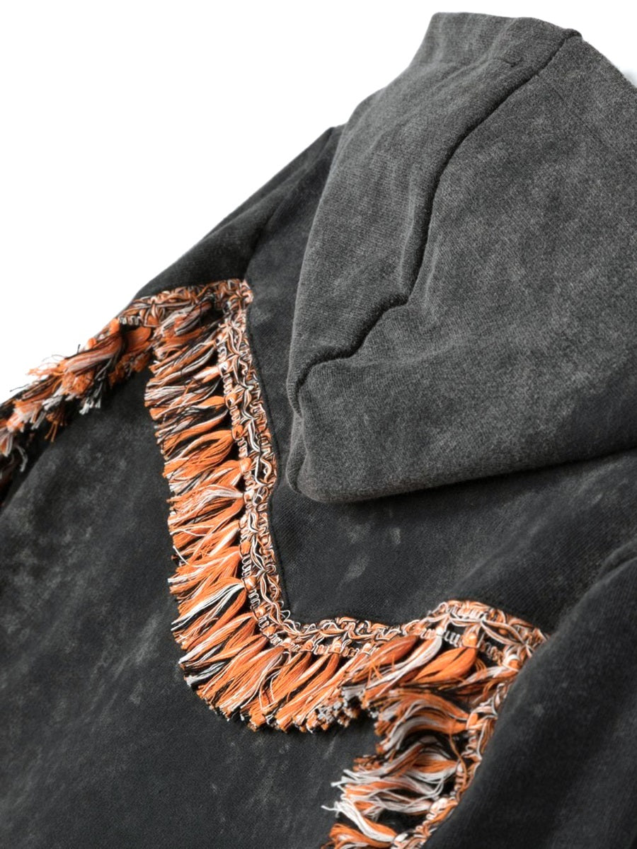 Marcelo Burlon County Of Milan Cotton Hooded Sweatshirt — Black, view 2