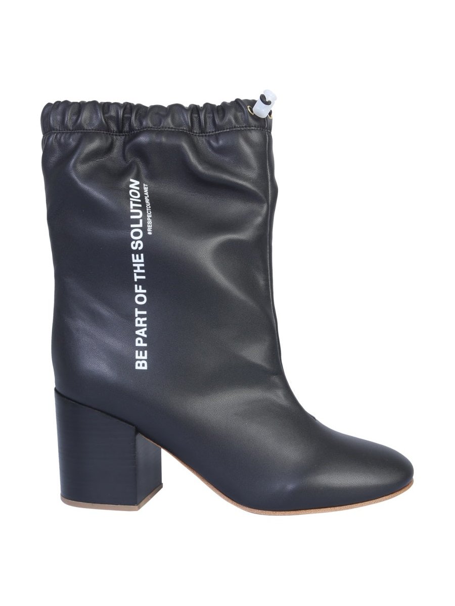 Forward Coulisse Design Boots — Black, view 3