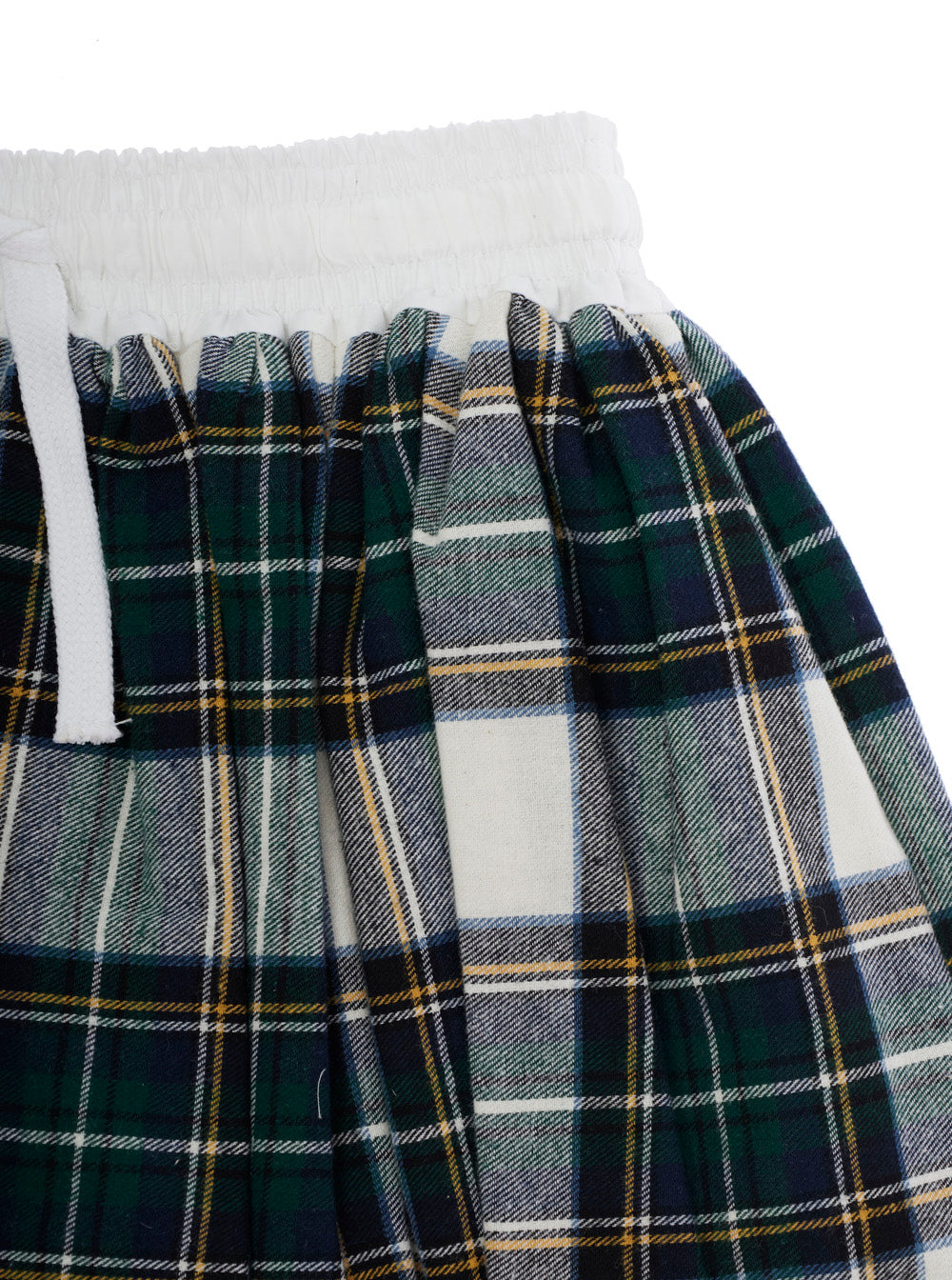 NanáN Plaid Cotton Skirt — Green, view 3